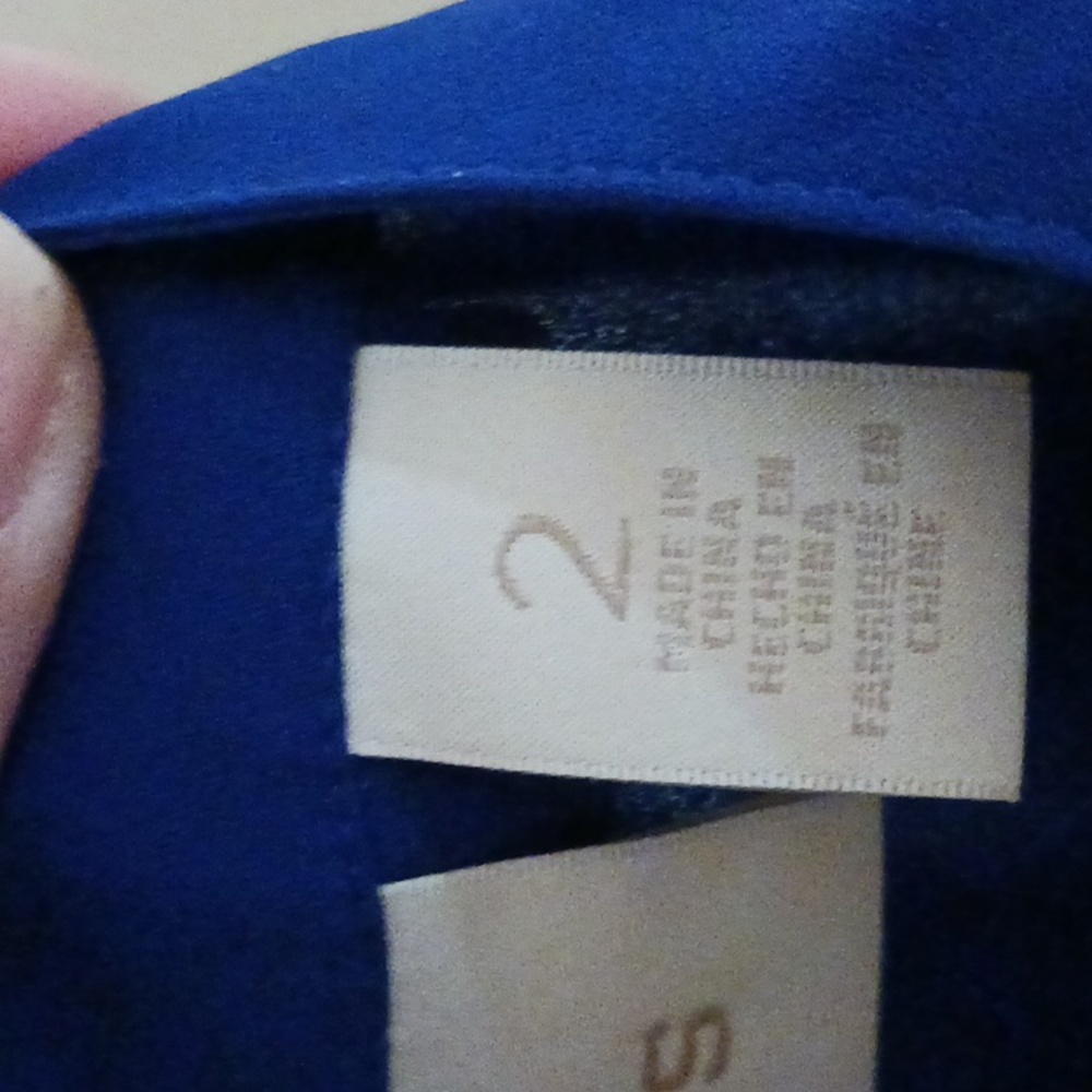 Chico's Royal Blue Blouse - Picture 3 of 9